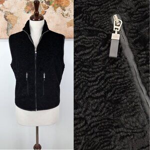 Black velour winter vest - Tuzzi brand